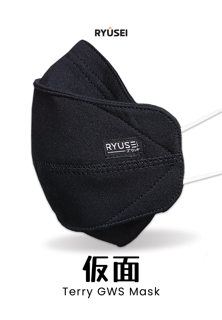Masker Terry GWS Basic Black - Ryusei