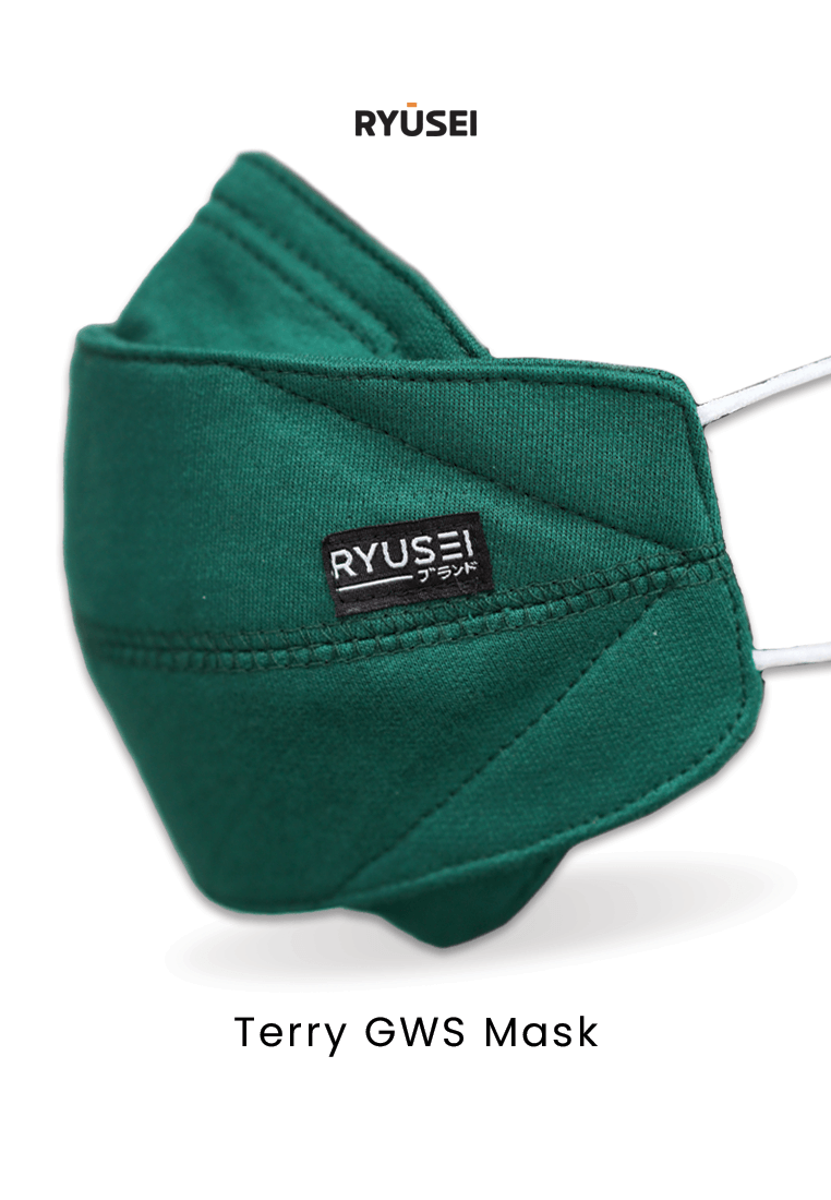 Masker Terry GWS Trendy Green - Ryusei