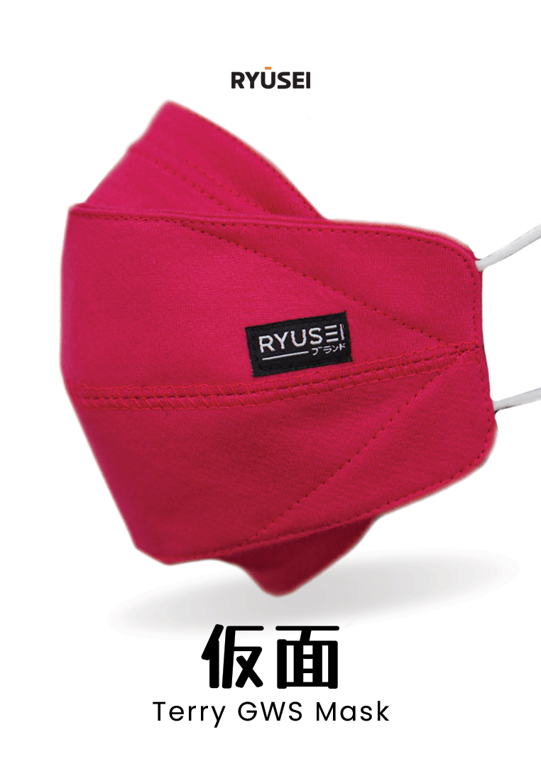 Masker Terry GWS Trendy Fuchsia - Ryusei