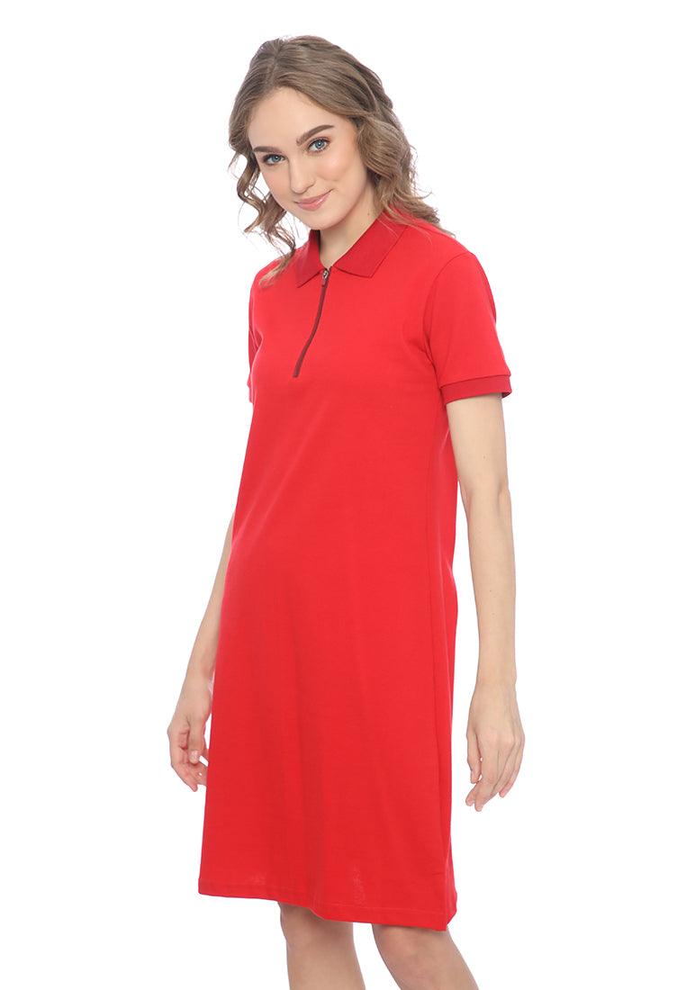 Ryusei Polo Dress Yuko Red - Ryusei