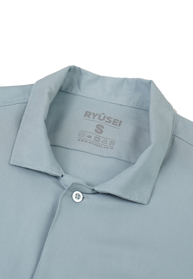 Ryusei Kemeja Pantai Rei Pocket Blue - Ryusei