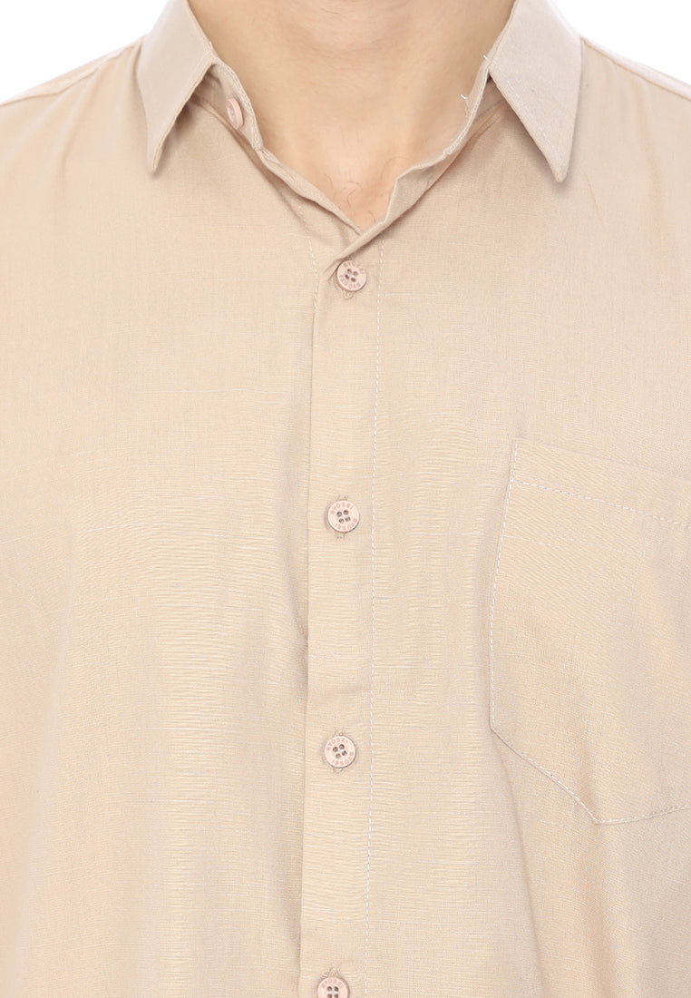 Ryusei Kemeja Kasumi Long Sleeve Light Brown - Ryusei