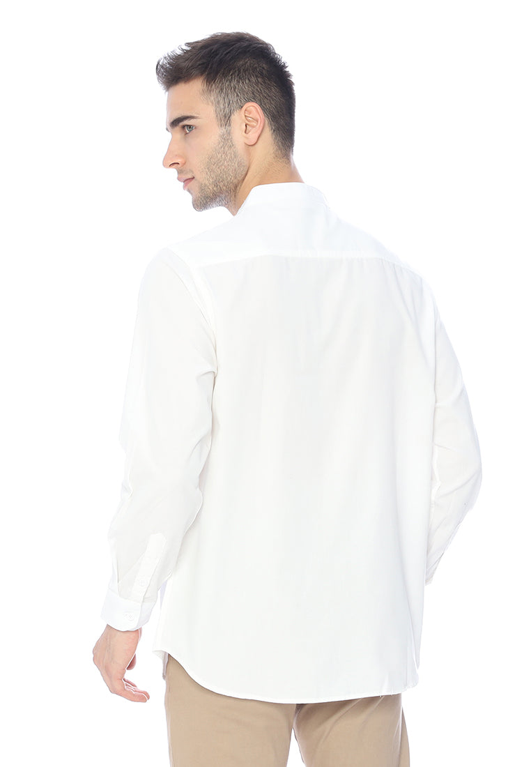 Ryusei Kemeja Katashi Long Sleeve White DF - Ryusei