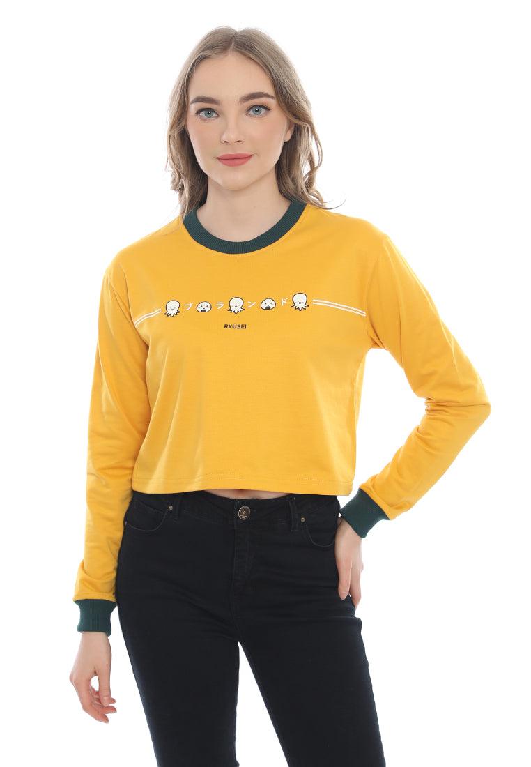 Ryusei Sweater Crop Azumi Yellow - Ryusei