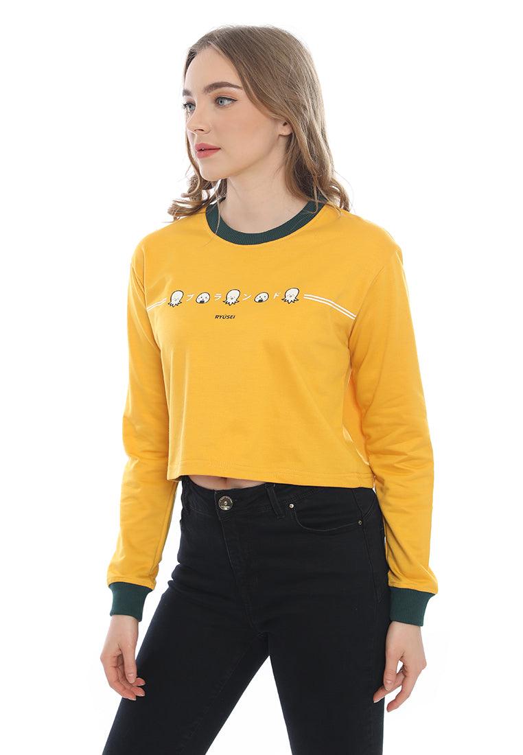 Ryusei Sweater Crop Azumi Yellow - Ryusei