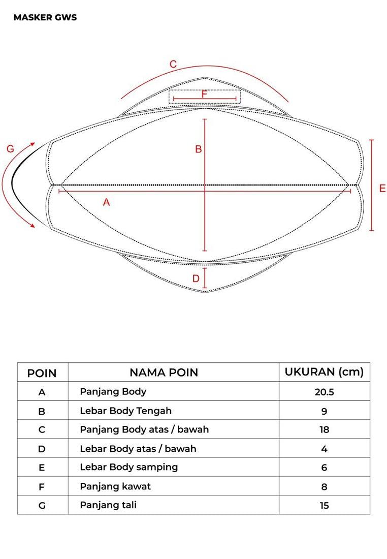 Masker Terry GWS Trendy Fuchsia - Ryusei
