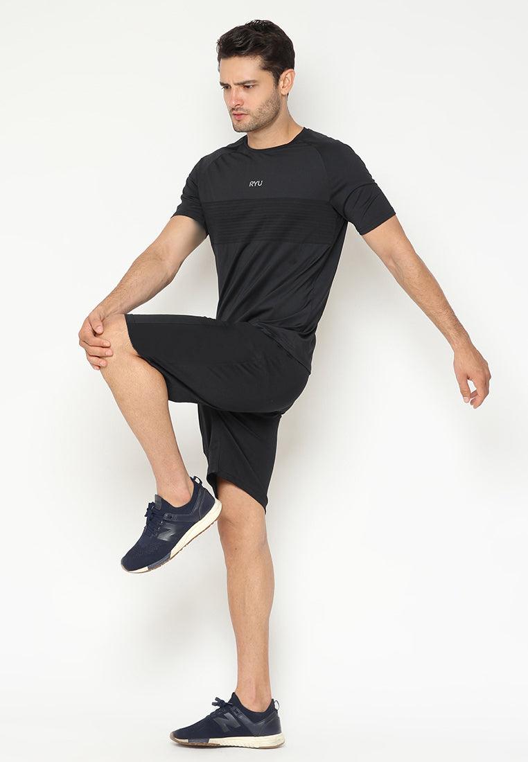 Tsh Men Sporty Shin Black