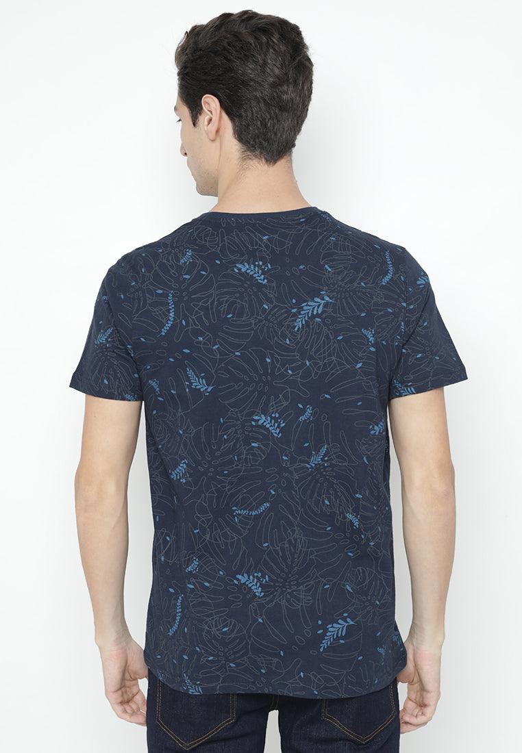Ryusei Tshirt Tropical FP Navy - Ryusei T-Shirt