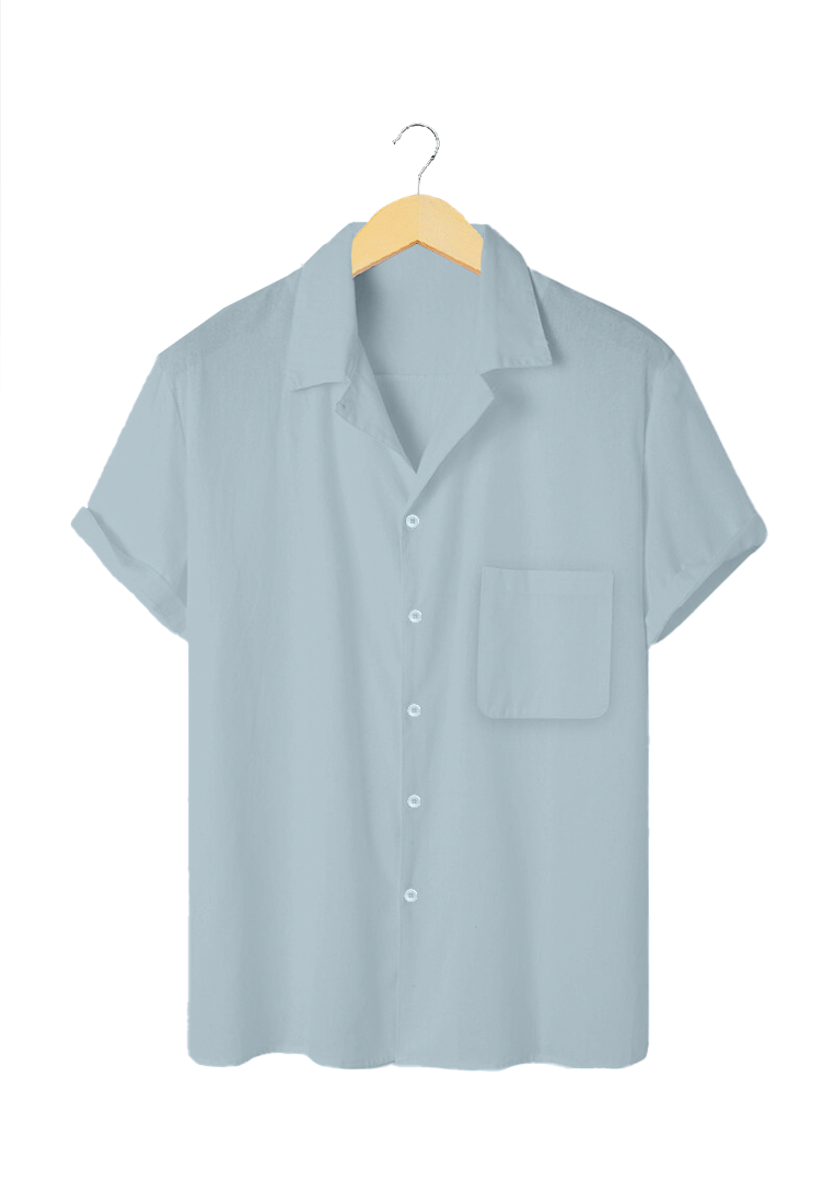Ryusei Kemeja Pantai Rei Pocket Blue - Ryusei