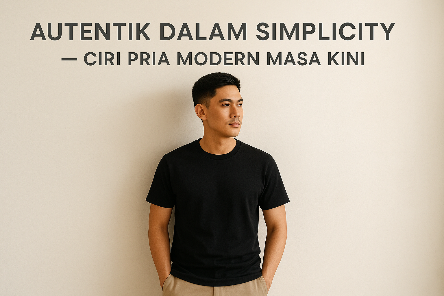 Autentik dalam Simplicity — Ciri Pria Modern Masa Kini
