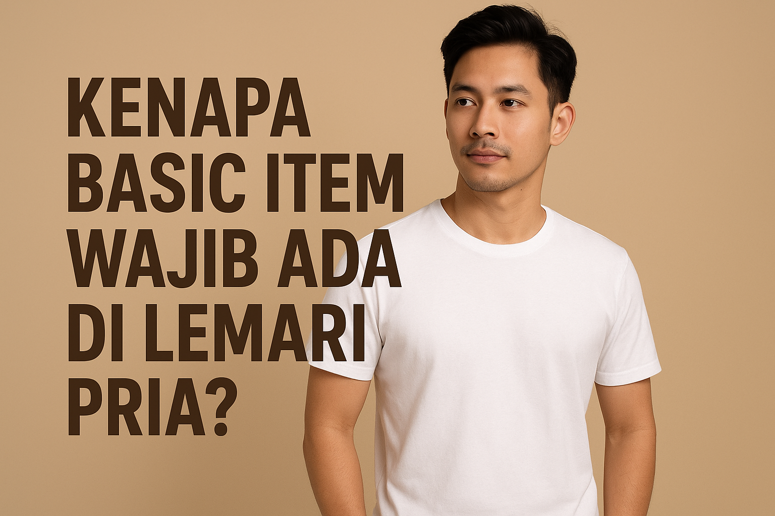 Kenapa Basic Item Wajib Ada di Lemari Pria?