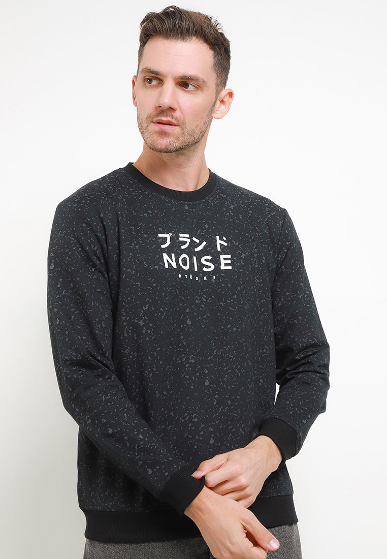 Swt Men Noise Black - Ryusei Sweater