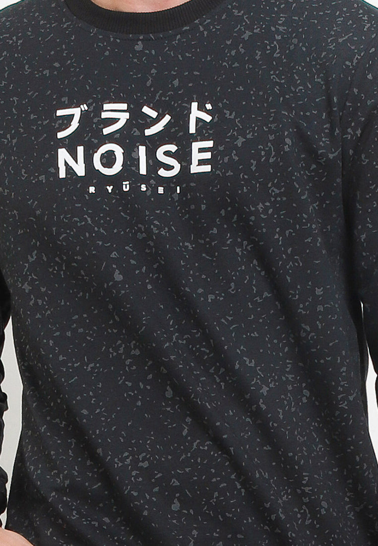 Swt Men Noise Black - Ryusei Sweater