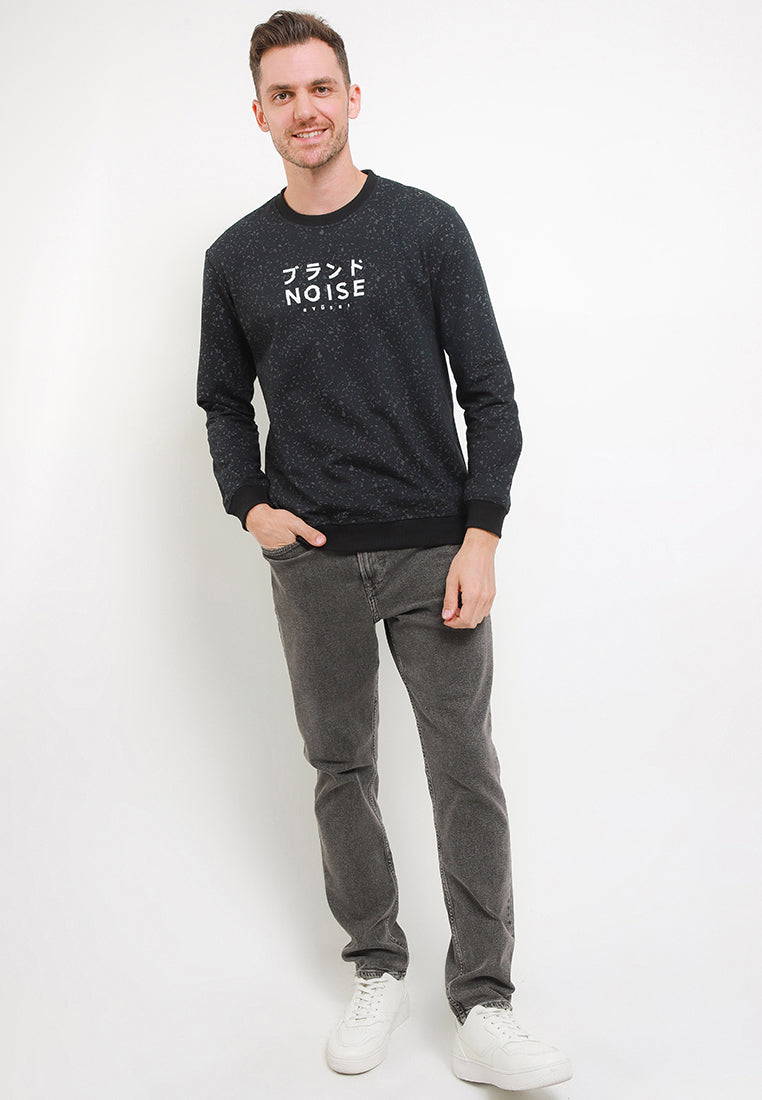 Swt Men Noise Black - Ryusei Sweater