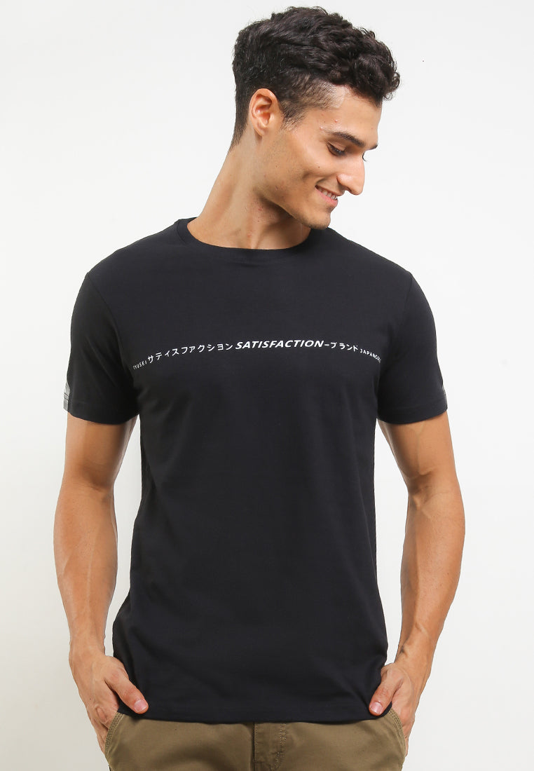 Ryusei Tshirt SatisFaction Black - Ryusei Tshirt Men