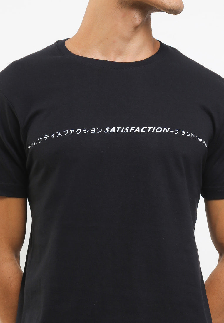 Ryusei Tshirt SatisFaction Black - Ryusei Tshirt Men