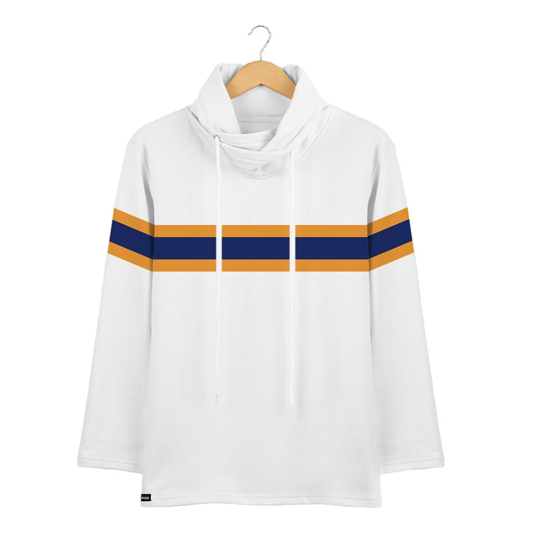Ryusei Kaos Pria Lengan Panjang Nandito Rui White