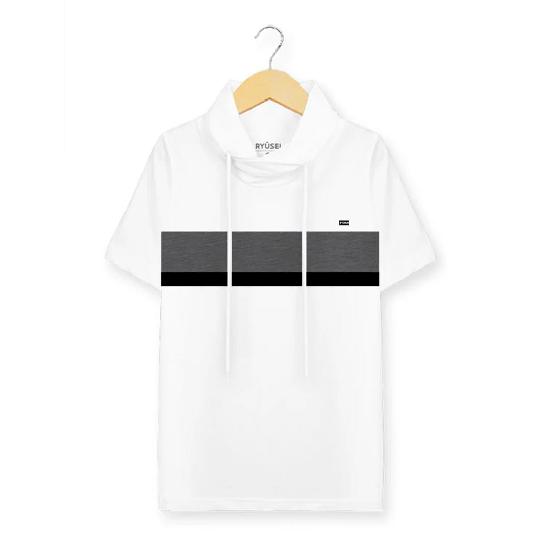 Ryusei Kaos Pria Turtleneck Nandito Shin CMB White