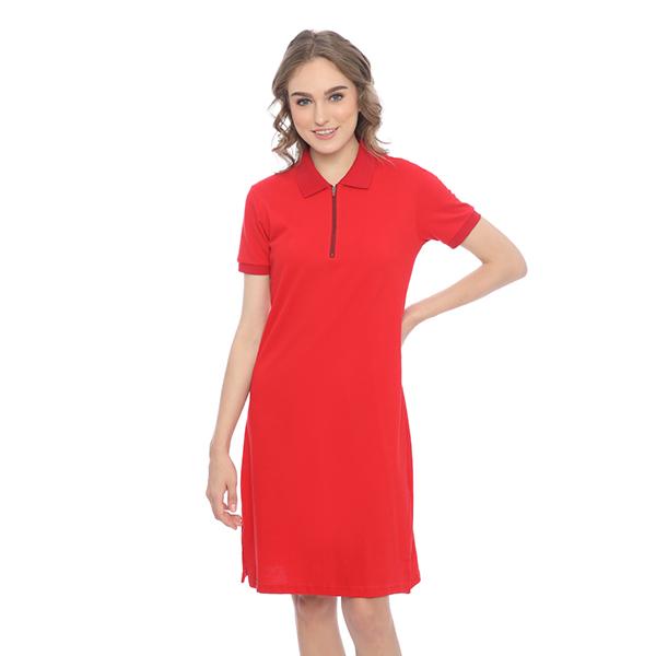 Ryusei Polo Dress Yuko Red