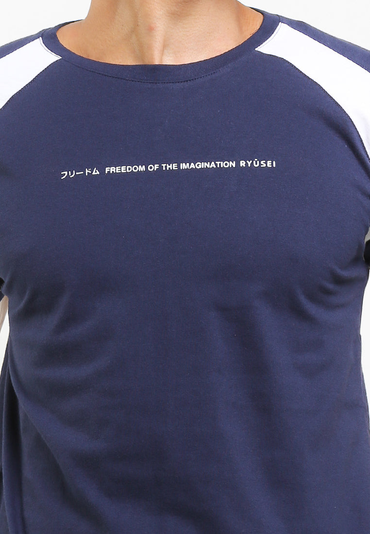 Ryusei Tshirt Freedom Combo Navy - Ryusei