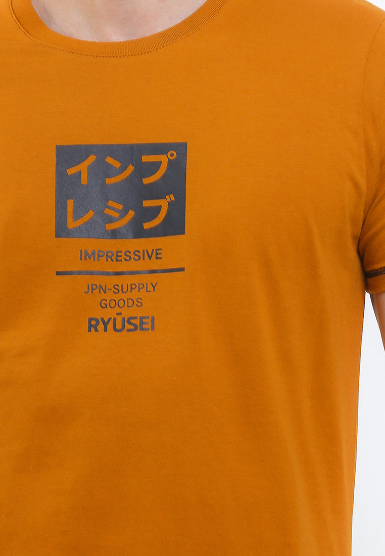 Ryusei Tshirt Impressive Jpn Mustard