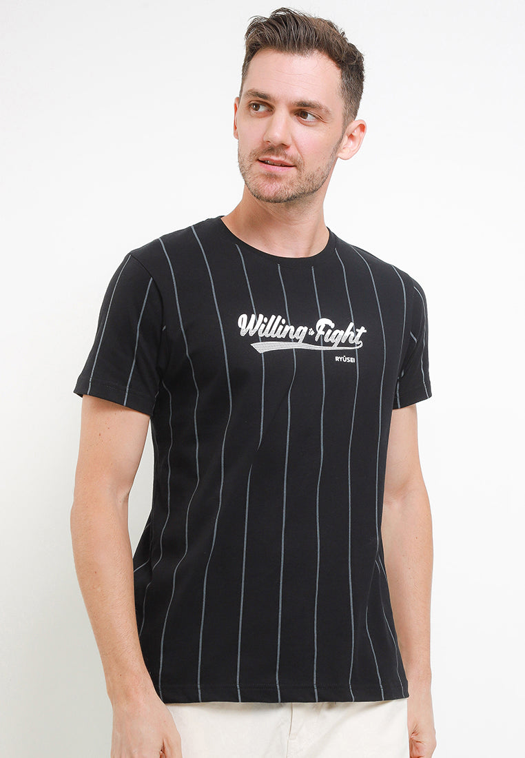 Ryusei Tshirt Willing Fight Black - Ryusei