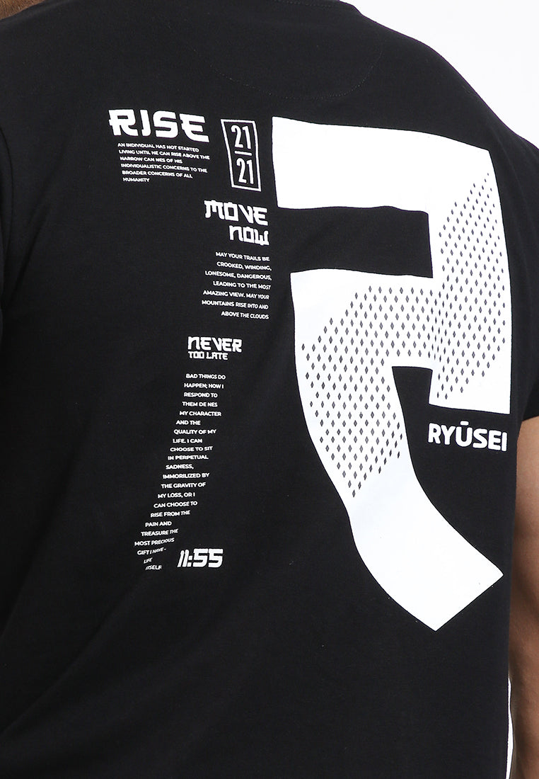 Ryusei Tshirt Rise Black