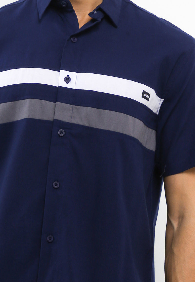 Ryusei Kemeja Tsukawa CMB Navy - Ryusei Shirt Men