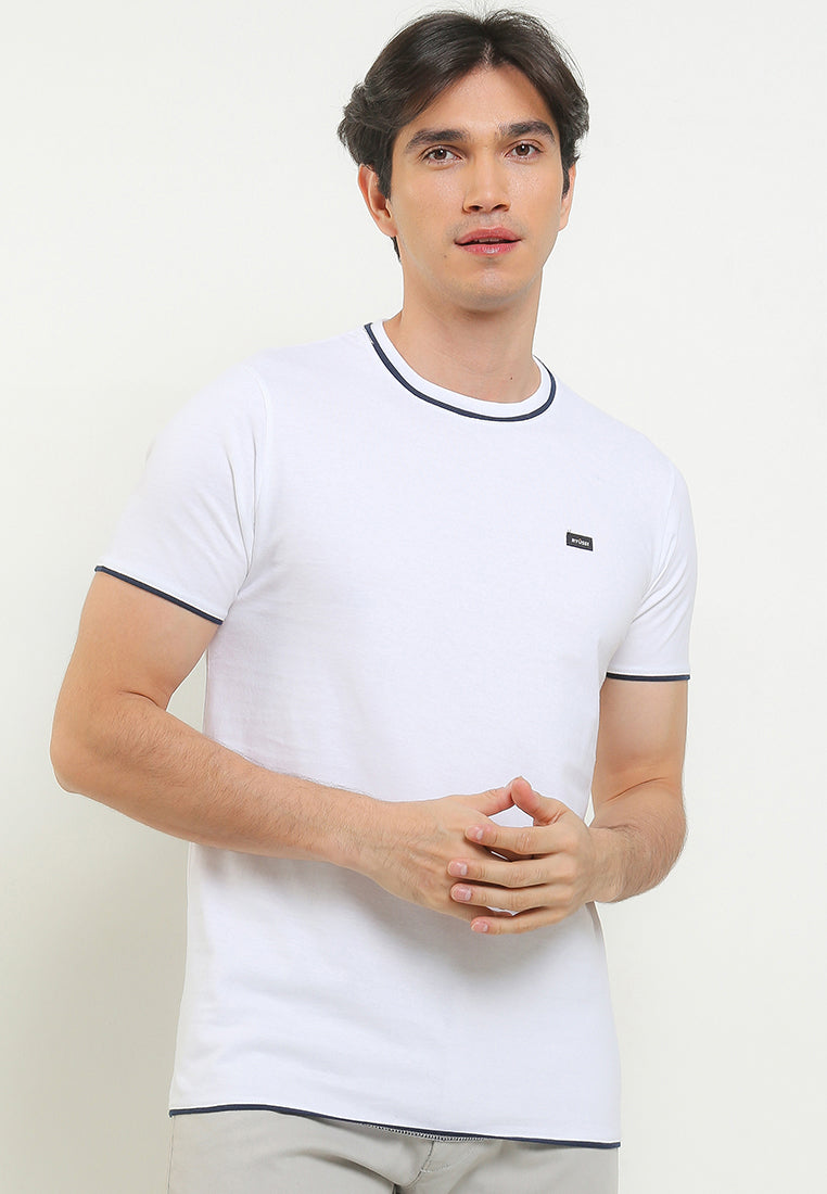 Ryusei T-shirt Hayama White Stripe Navy - Ryusei t shirt