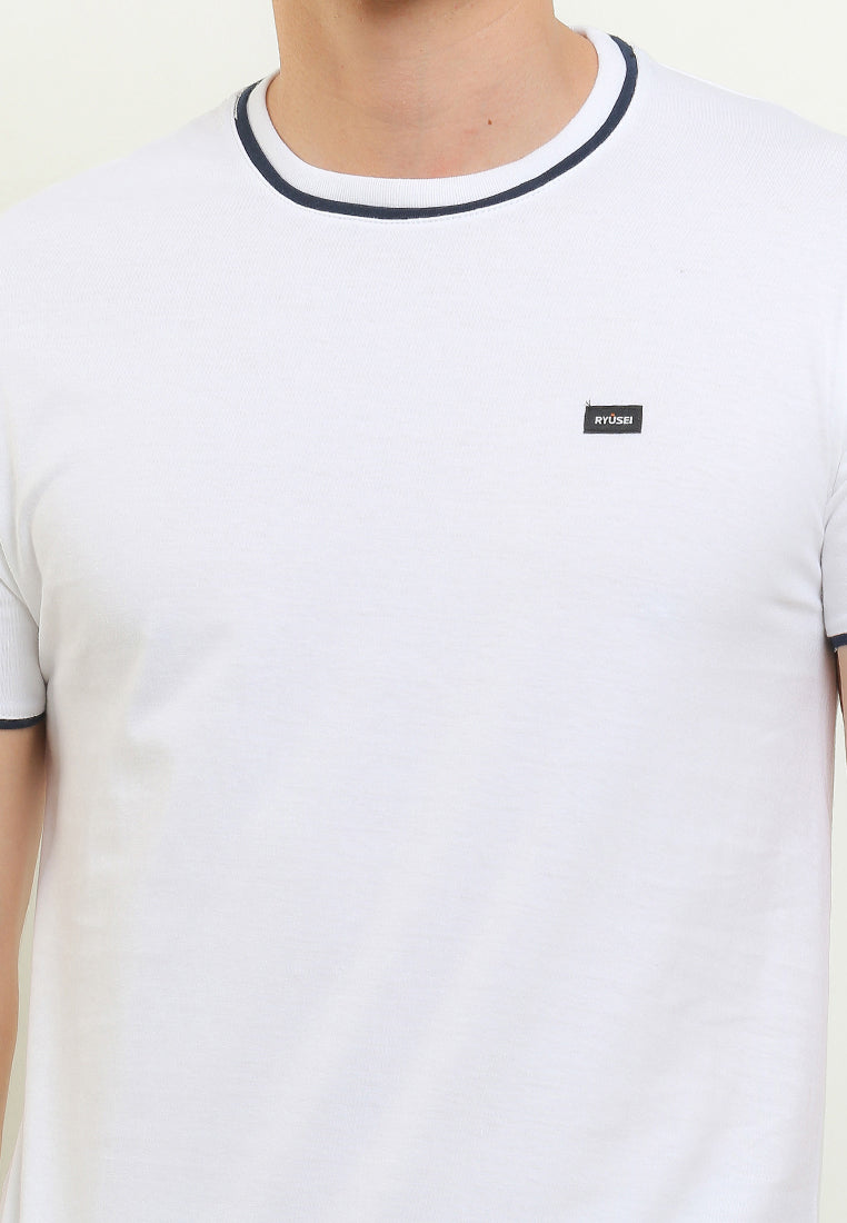 Ryusei T-shirt Hayama White Stripe Navy - Ryusei t shirt