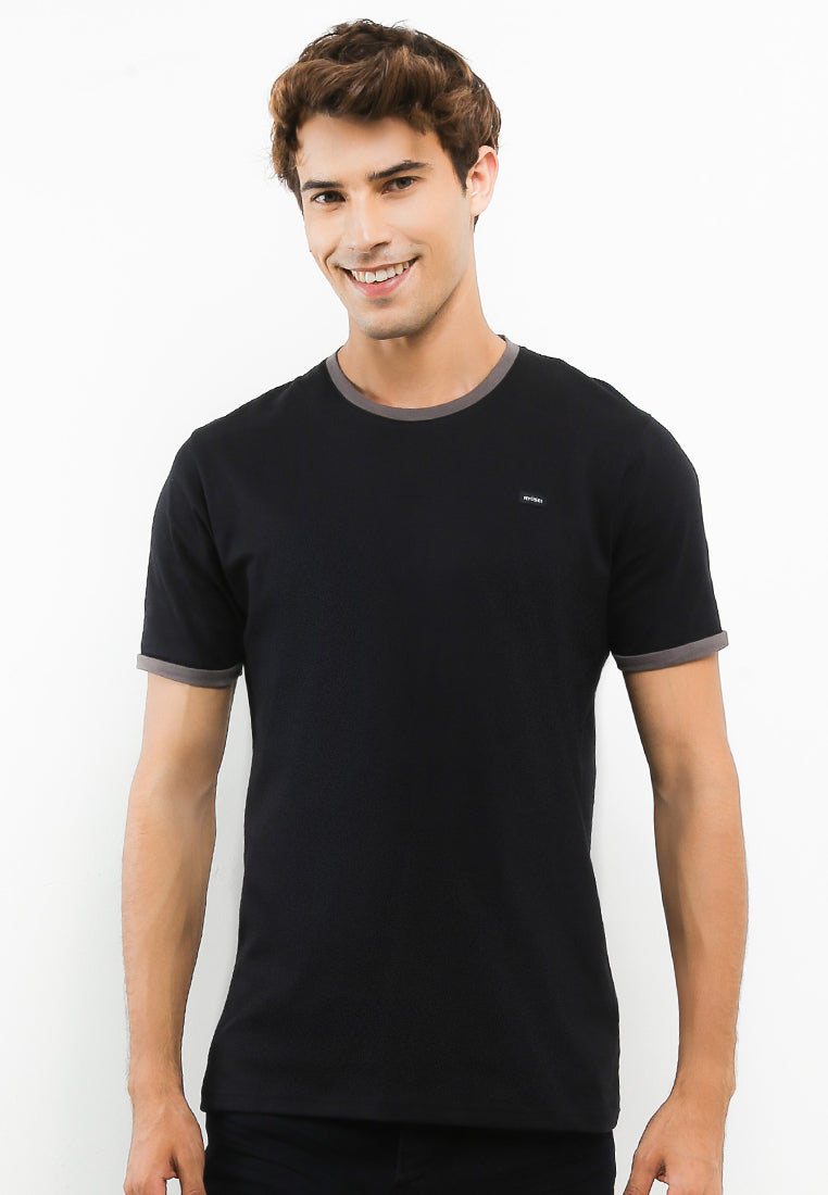 Ryusei T-shirt Existence Black Stripe Dark Misty - Ryusei