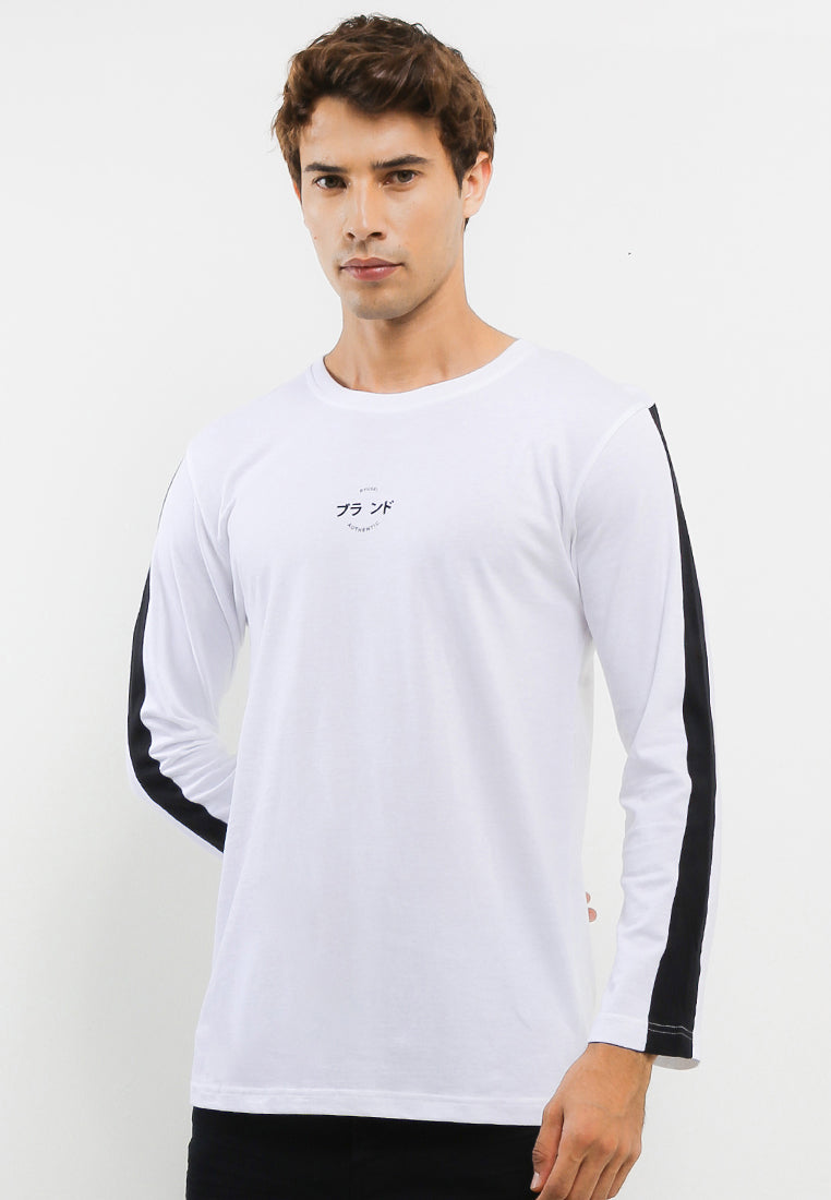 Ryusei T-shirt Mikawa Long Sleeve CMB White - Ryusei