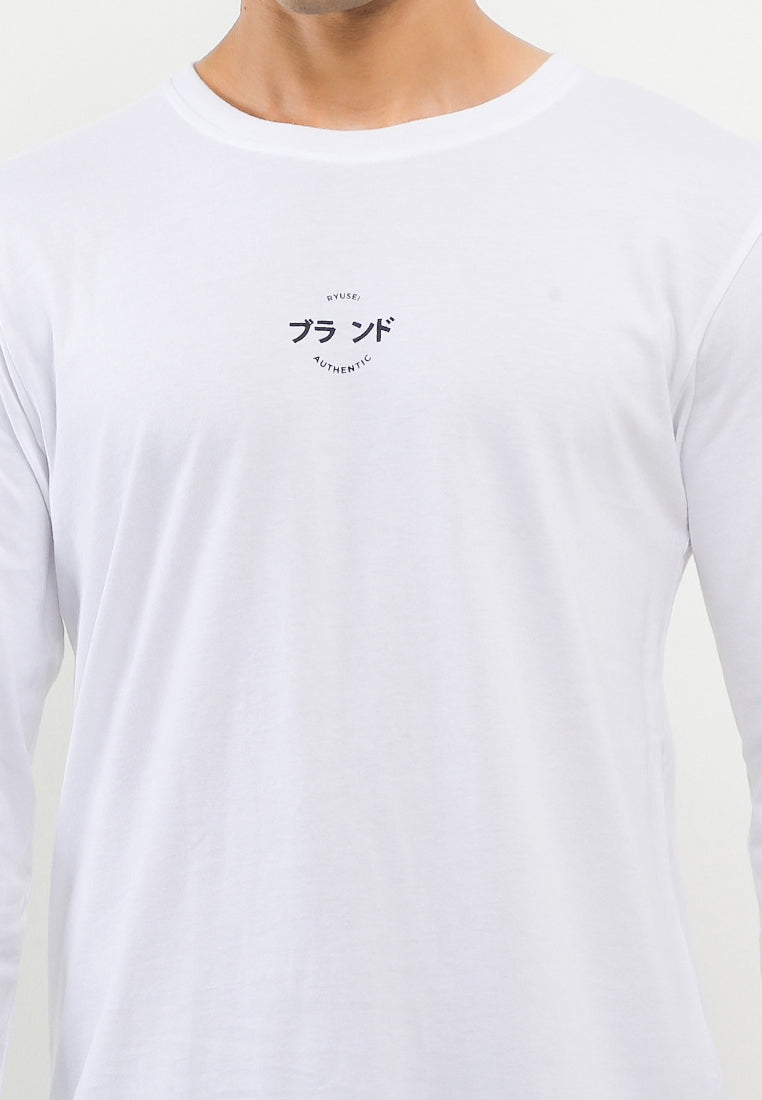 Ryusei T-shirt Mikawa Long Sleeve CMB White - Ryusei