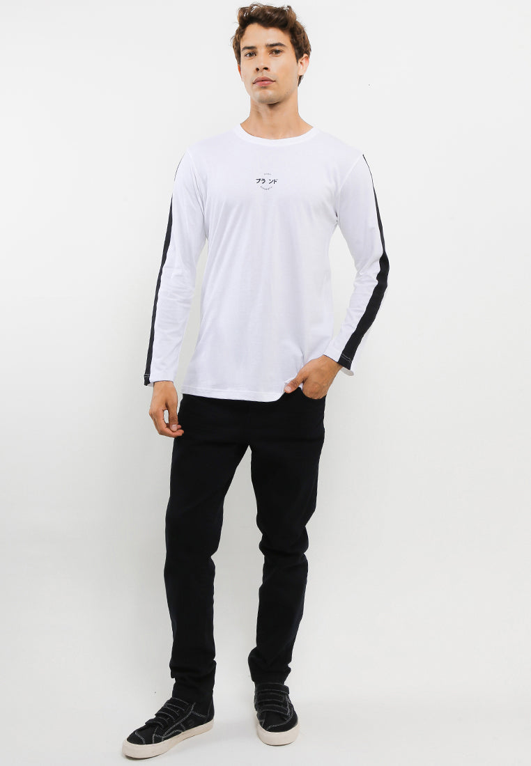 Ryusei T-shirt Mikawa Long Sleeve CMB White - Ryusei