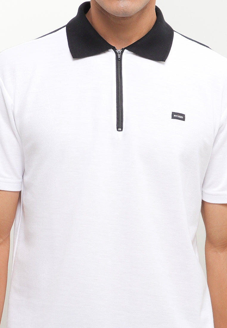 Ryusei Polo Shirt Takuto CMB White - Ryusei