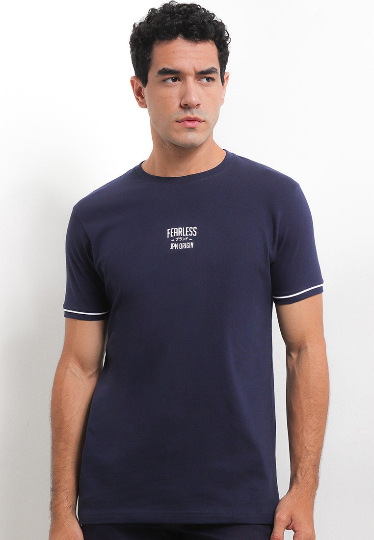 Ryusei Kaos Pria Wakumi Navy - Ryusei