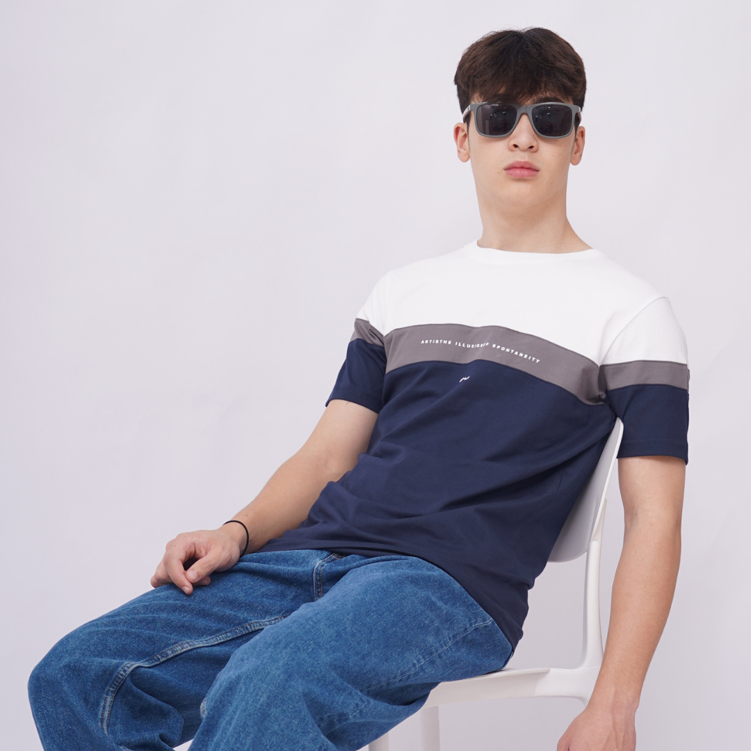 Ryusei Tshirt Ilussion CMB Navy
