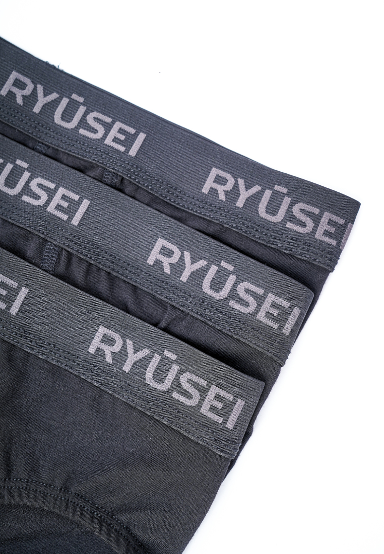 Ryusei Brief Kuro Black - Celana Dalam Pria Segitiga