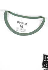 Ryusei Tshirt Existence Stripe Mint Green