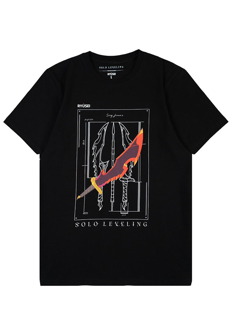 Ryusei x Solo Leveling | Tshirt Dagger Black