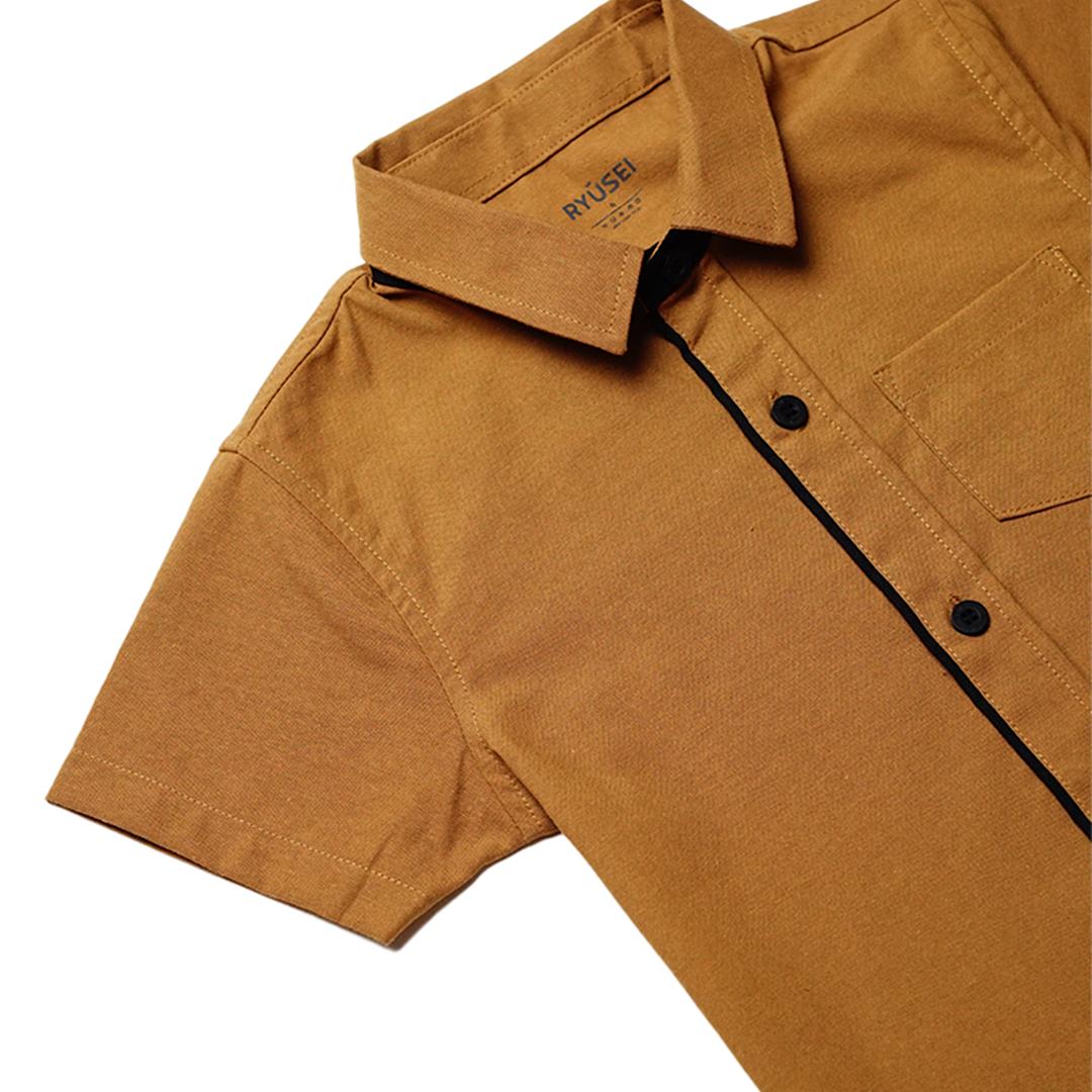 Ryusei Shirt kids Atsugawa Brown