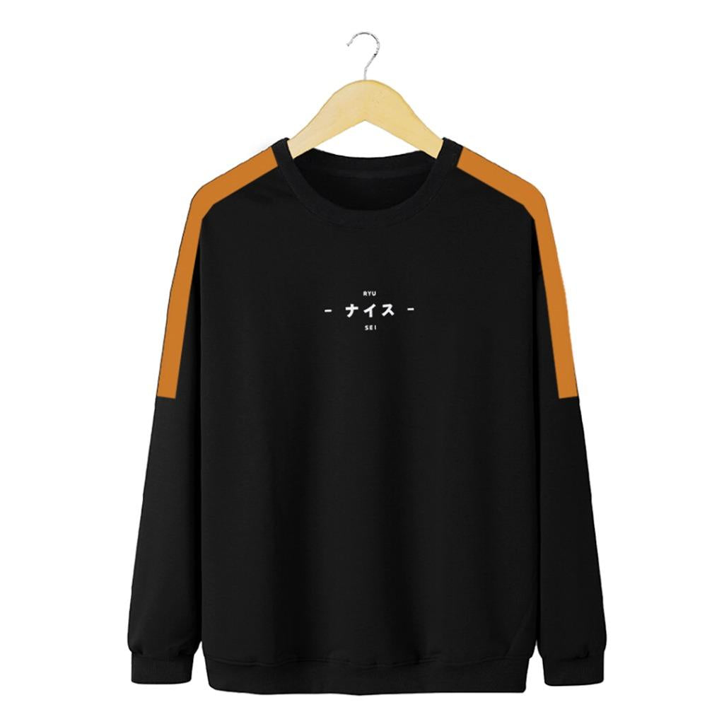 Ryusei Sweater Pria Kamikawa Black
