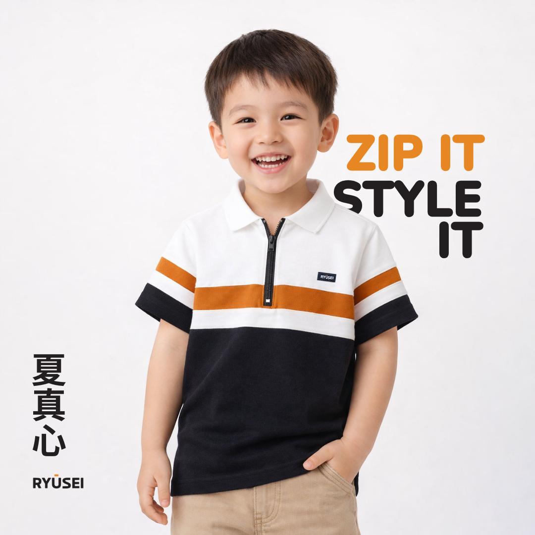 Ryusei Polo Anak Natsuma CMB Black