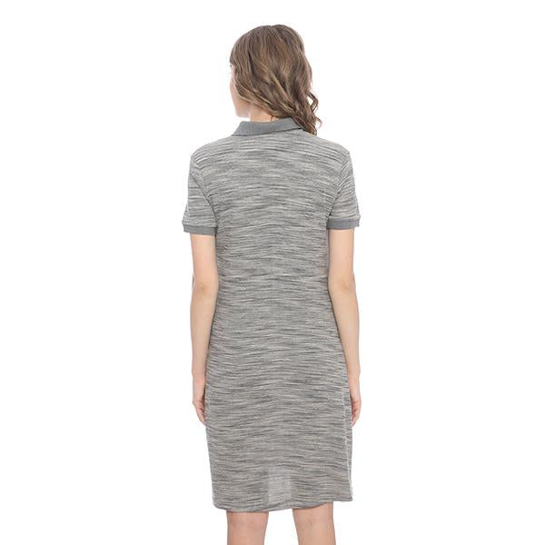 Ryusei Polo Dress Yukari Two Tone Grey