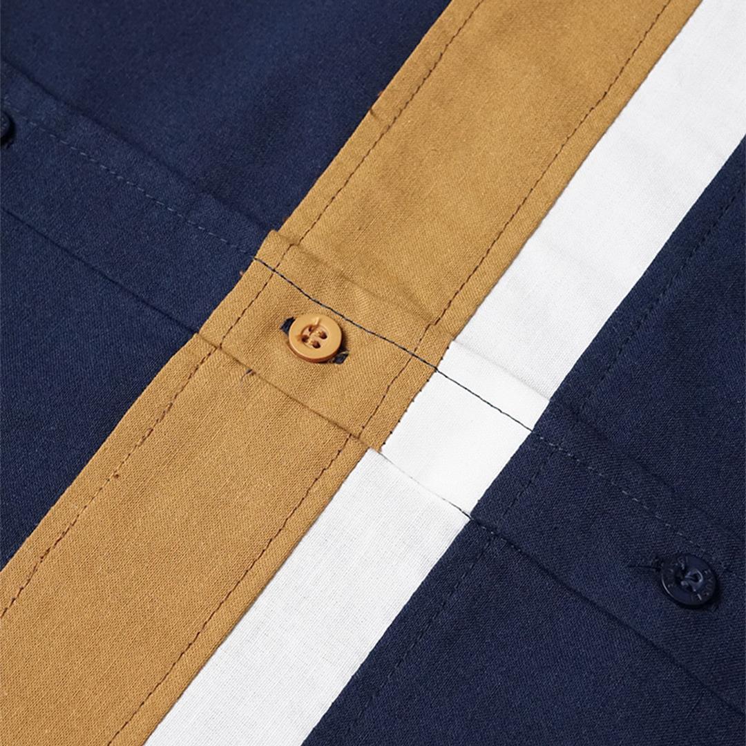 Ryusei Kemeja Atsuya Long Sleeve Navy