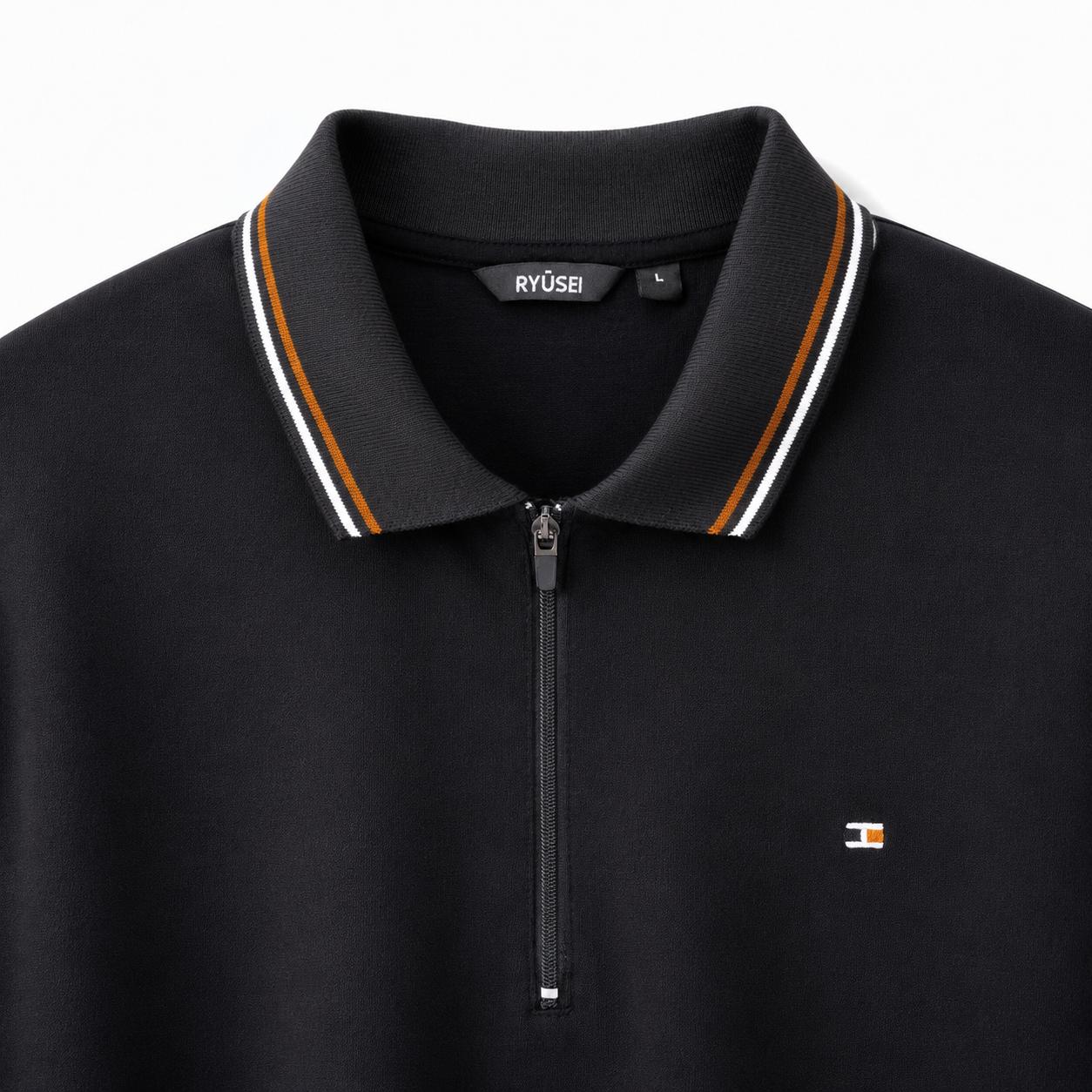 Ryusei Polo Pria Kisaragi Black
