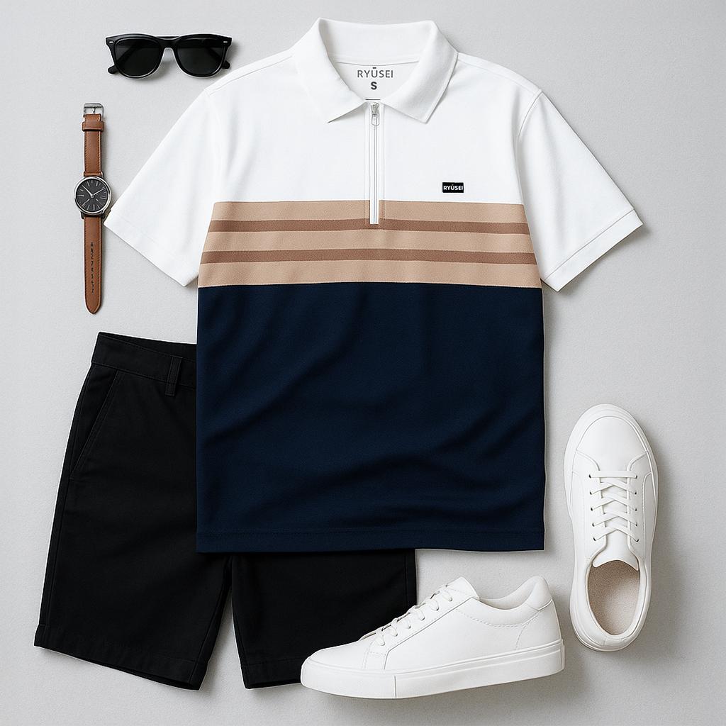 Ryusei Polo Pria Takuzo CMB White