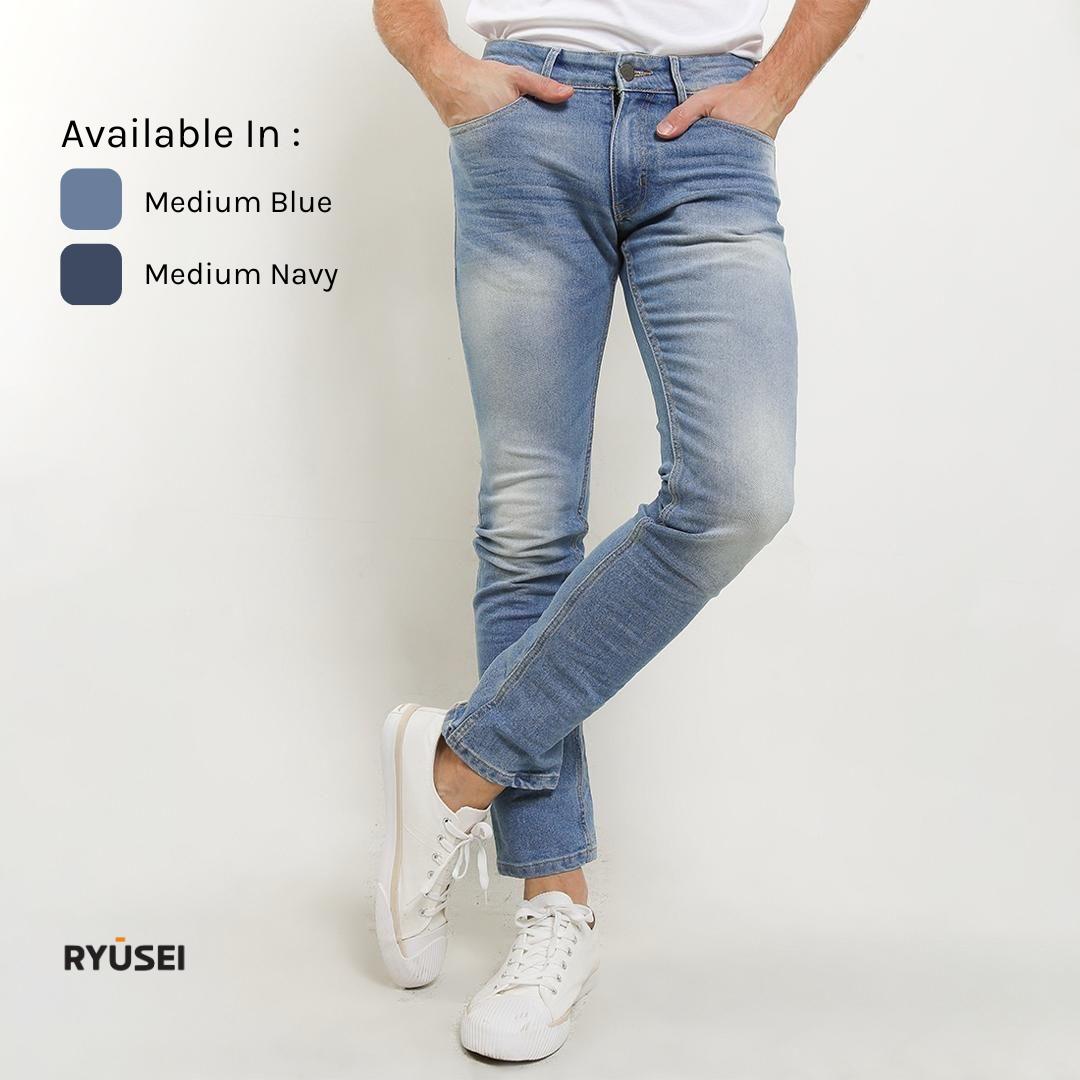Ryusei Jeans Pria Slimfit Miyazawa