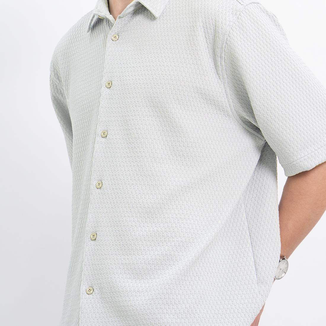 Ryusei Kemeja Pria Oversize SORA Knit - Stylish & Nyaman untuk Dailywear