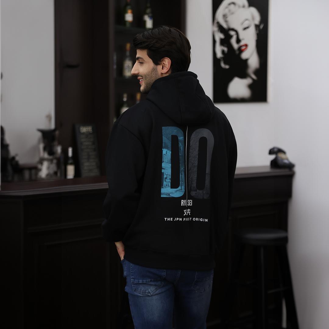 Ryusei Hoodie Boxy Able Full Black